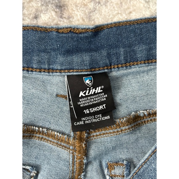 Kuhl Jeans Womens 16 Short Blue Kontour Flex Denim Skinny Leg Outdoors‎ Hiking - Picture 9 of 15